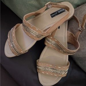 Tan and Gold sandals